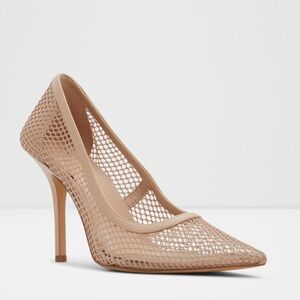 ALDO Monaco mesh pump Bone nude cream 9